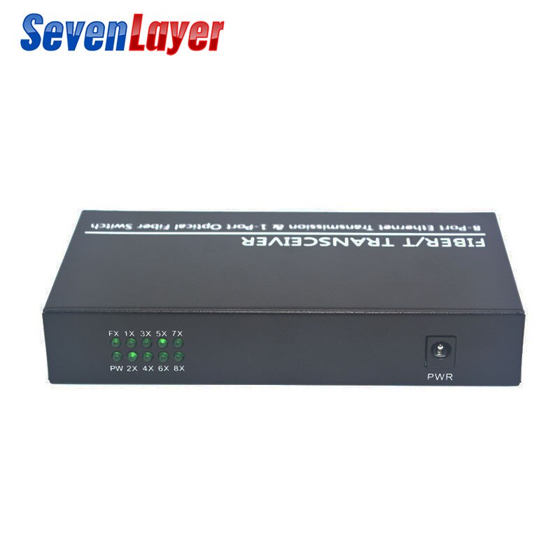 fiber optical switch 8 RJ45 1 SC fiber Port 1G8E Media Converter 10/100/1000M Gigabit switch Ethernet Single Mode