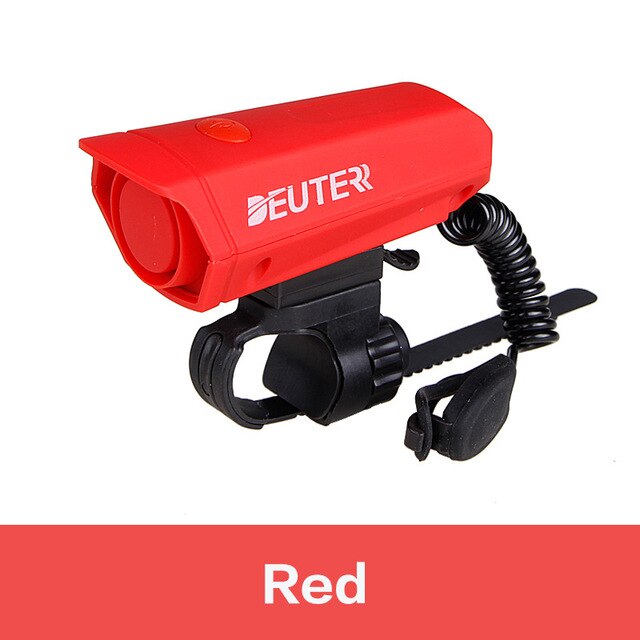 Cykel klokke cykel horn elektronisk cykel cykel styr ring klokke horn stærk høj luft alarm klokke lyd cykel horn sikkerhed: Rød