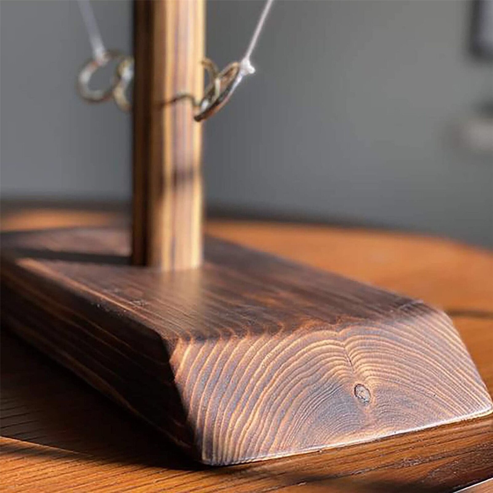 40cm Wooden Ring Throwing Bimini Game Bar Home Desktop Throwing Ring Hook Ring Game