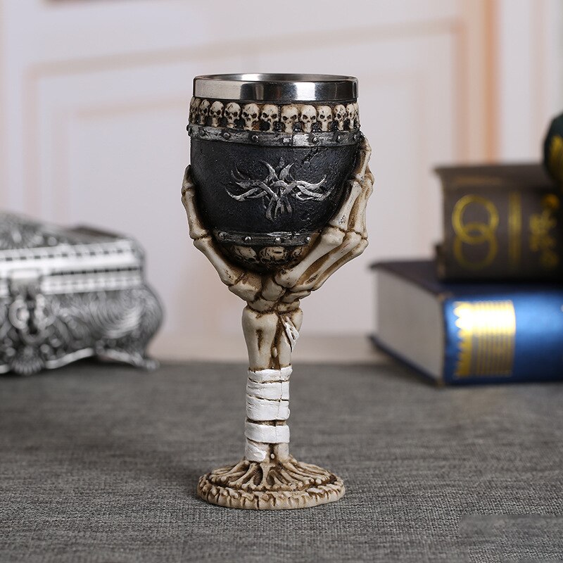 Rvs Retro Coolste Hars Schedel Beker Klauw Wijnglas Gothic Cocktail Bril Wolf Whiskey Cup Party Bar Drinkware: 9