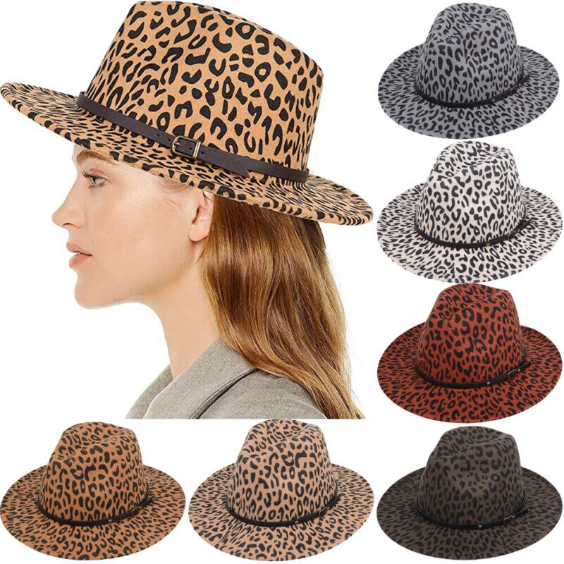 De Unisex duro fieltro Sombrero de Panamá Fedora Trilby sombreros gorras de mafioso de ala ancha