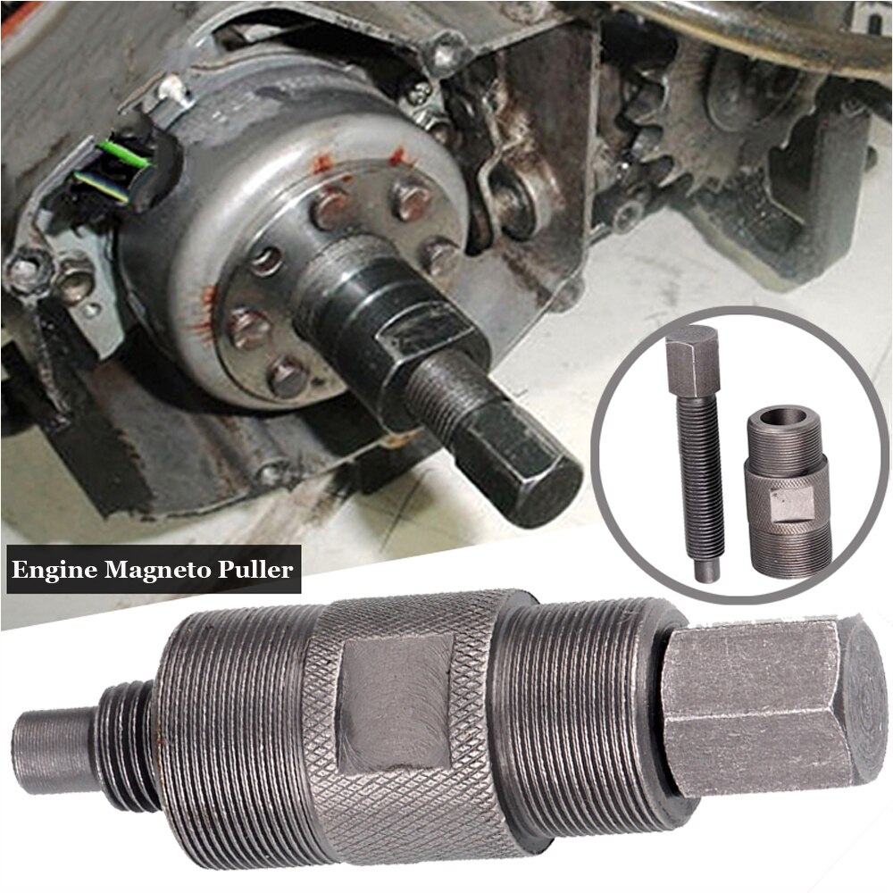 Stainless Magneto Flywheel Puller Steel Left&Right Repair Cylinder Thread
