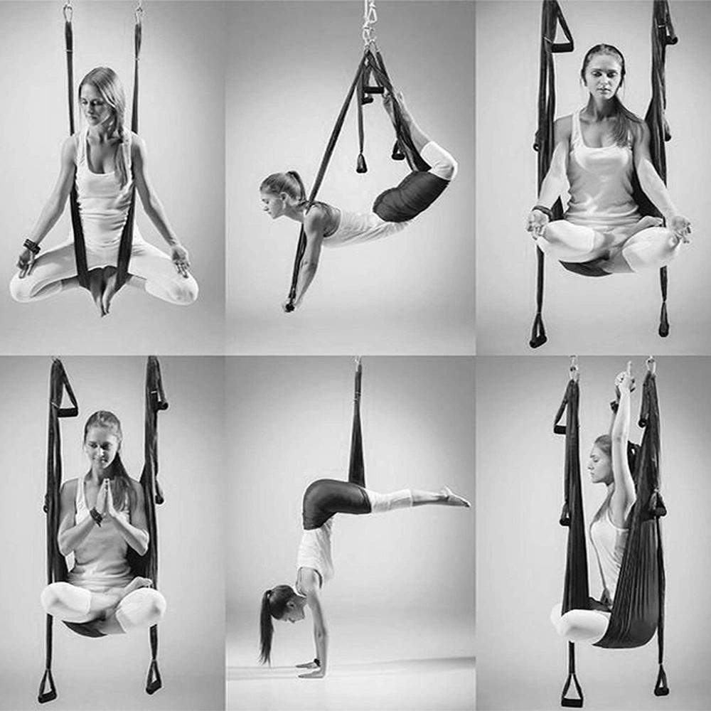 2.5*1.5 M Aerial Yoga Hammock Anti-gravity Inversion Swing OR Yoga Extend Belt + Ceiling Hanging Tray for Home Gym