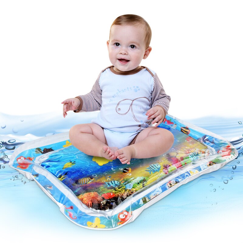 Water Mat Baby Inflatable Patted Pad Baby Inflatable Water Cushion Infant Play Mat Toddler Funny Pat Pad Toys