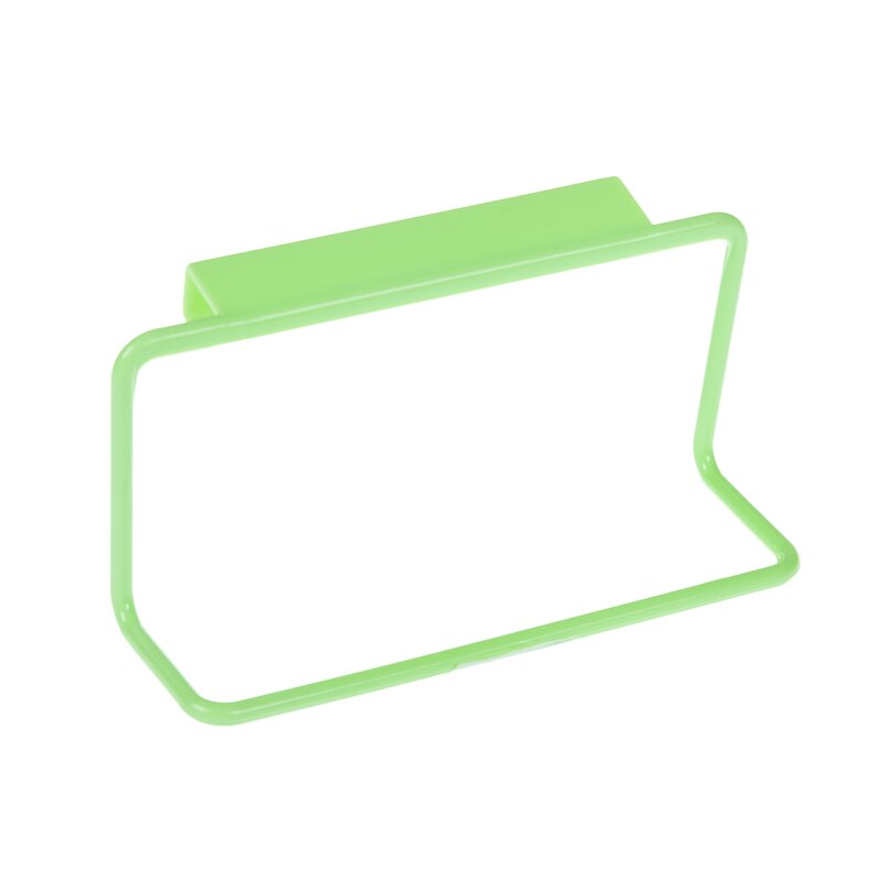 Keuken Handdoek Opknoping Rack Holder Rail Organizer Gratis Nail Deur Terug Rack Badkamer Keukenkast Kast Hanger: green