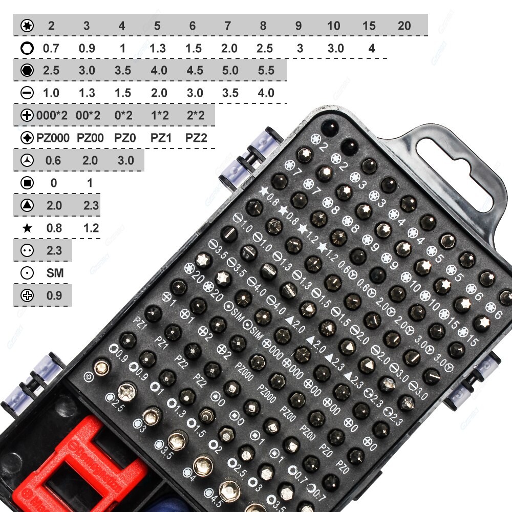 Professionele Mobiele Telefoon Reparatie Tools Set Met 98 Pcs Bits Precisie Schroevendraaier Set Voor Iphone Ipad Macbook Laptop Tablet Reparatie