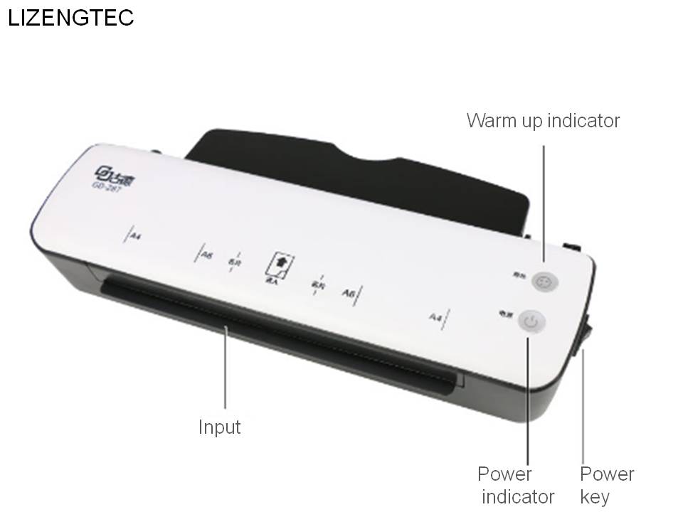 LIZENGTEC-laminateur , Machine à rouler à réchauffer rapidement, pour documents et photos en papier A4, ,