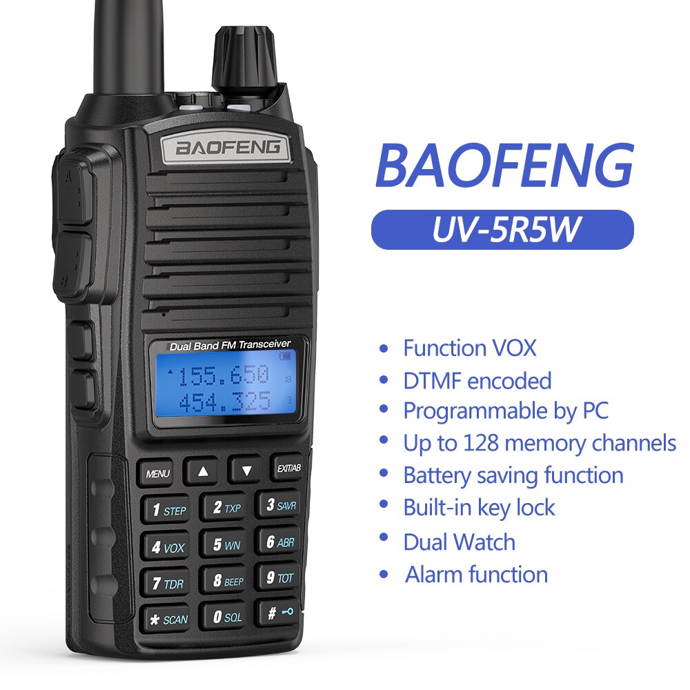 BaoFeng UV-82 walkie-talkie 5W VHF UHF Baofeng podwójny PPT UV 82 dwukierunkowe Radio 10 KM Baofeng UV82 Transceiveruv UV9R UV5R Ham Radio