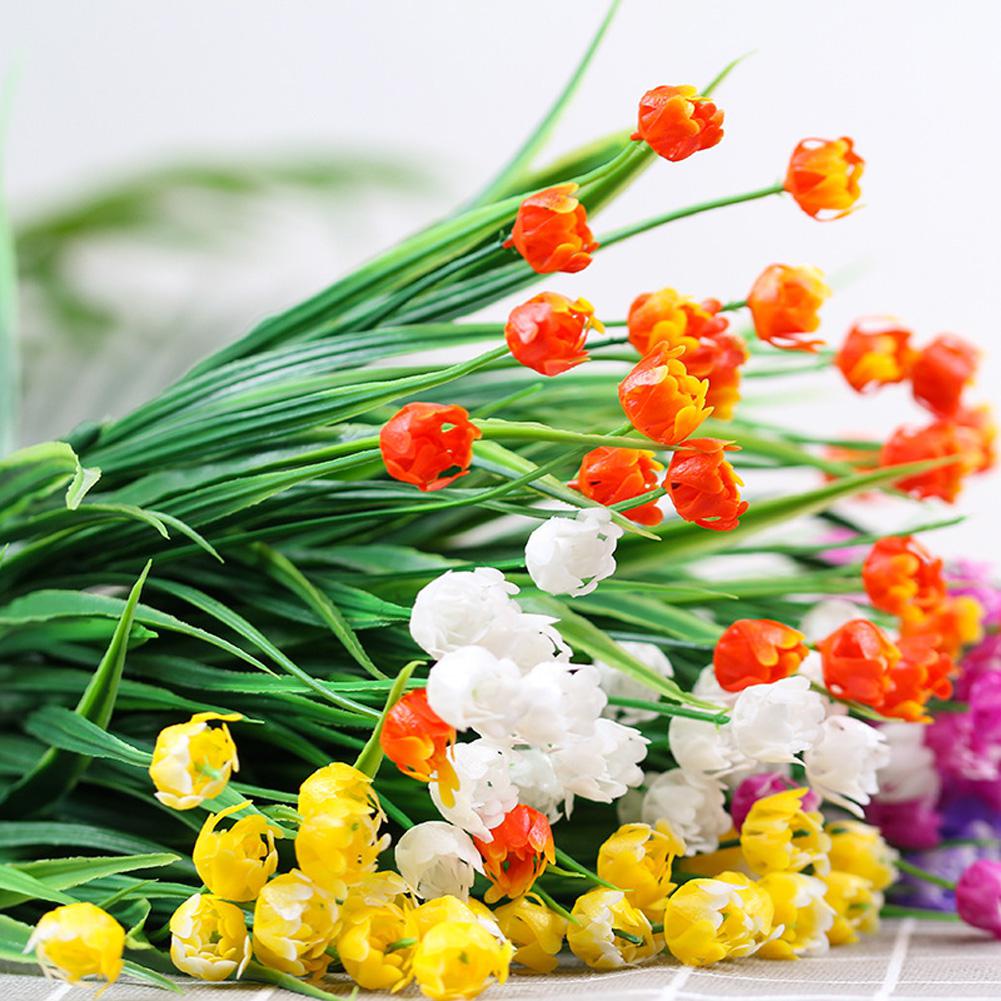 Asypets plast rose simulering blomster kunstige blomster innendørs utendørs dekorasjon planter arrangere blomster