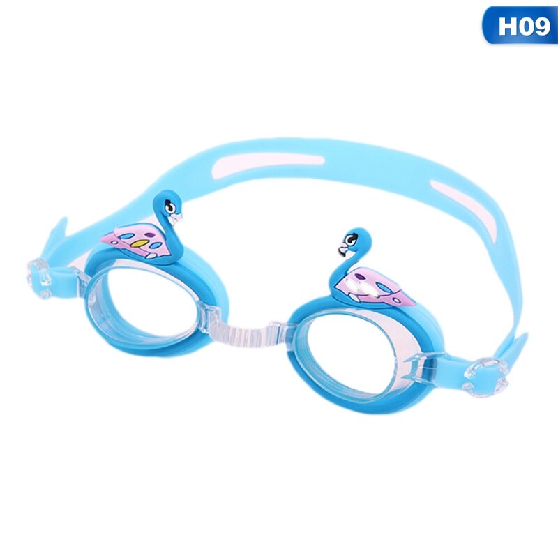Dier Leuke Verstelbare Kinderen Kids Waterdichte Siliconen Anti Fog Uv Shield Zwemmen Glazen Goggles Eyewear Brillen: H09