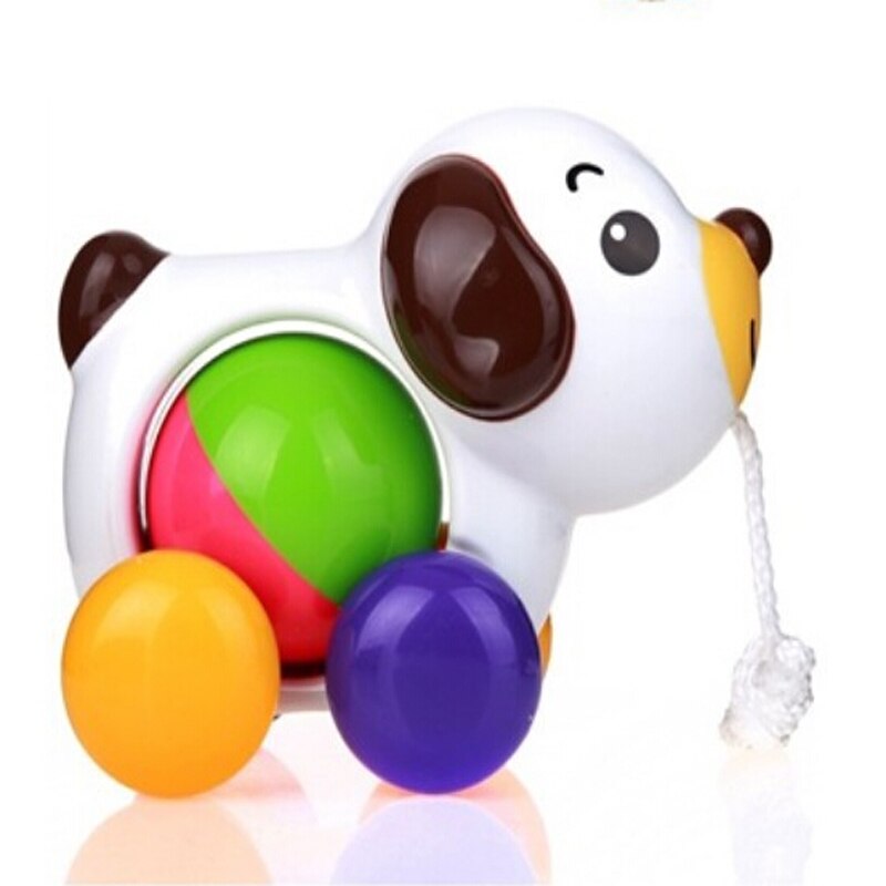 Kleinkind Baby Spielzeug Traditionellen ziehen Entlang Ente Hund Kunststoff Spielzeug Für freundlicher Geräusche Spielzeug Newbrons Baby Lernen Spaziergang Spielzeug Rasseln