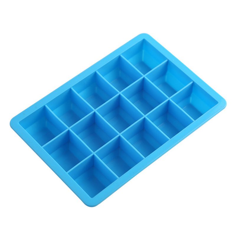 Eis Gitter Silikon Würfel bilden Gelee Macher Küche Werkzeug15 Gitter Silikon DIY Eis Gitter Würfel bilden Creme Tablett Container 1: L