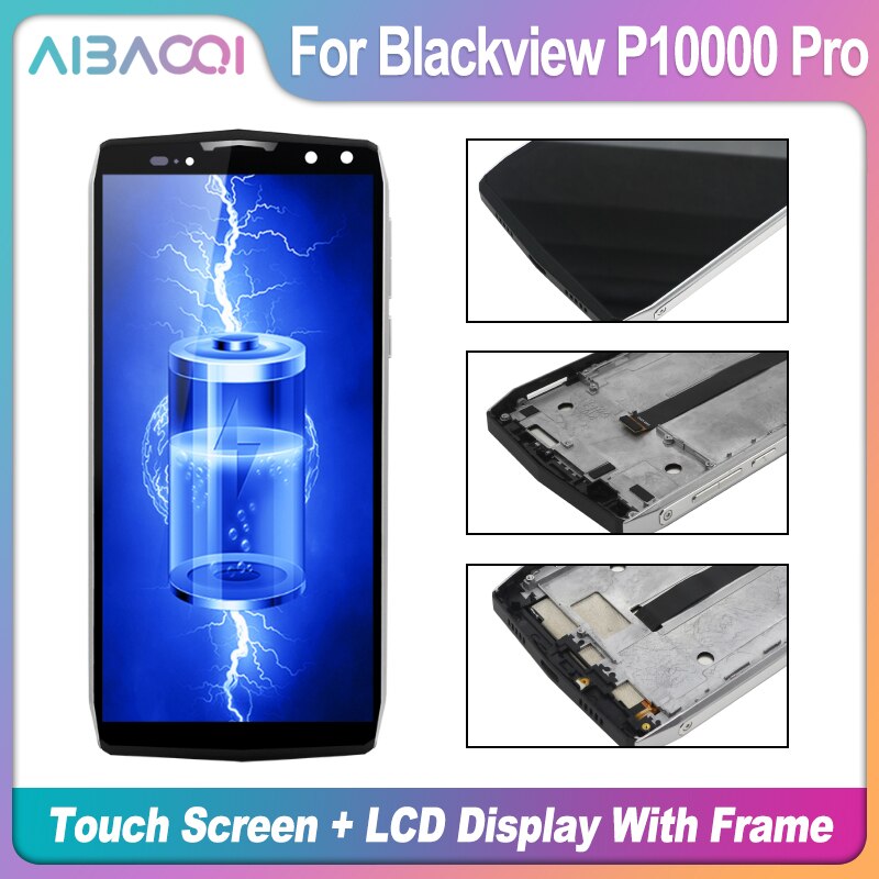 Pantalla táctil Original de 5,99 pulgadas, 2160x1080 LCD, Dlsplay, marco de Panel, piezas de reparación perfectas para Blackview P10000 Pro Android 7,1