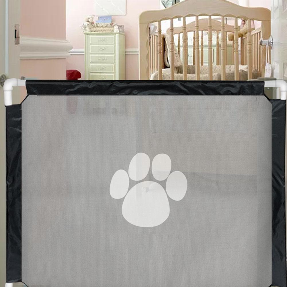 Baby Safety Gate Toddler Protection Fencing Door Guard Folding Mesh Pet Gate Portable Pet Fence For Doorways Stair