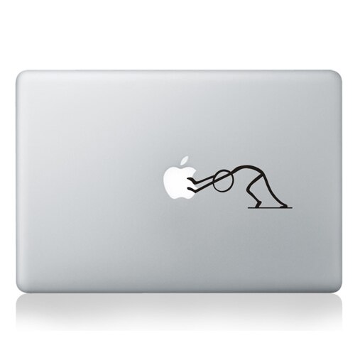 Funny Cartoon Laptop Partial Sticker for Apple Macbook Pro Air Retina 11 12 13 15 Laptop PVC Vinyl Decal laptop Skin Sticker: MB black-Part A(16)