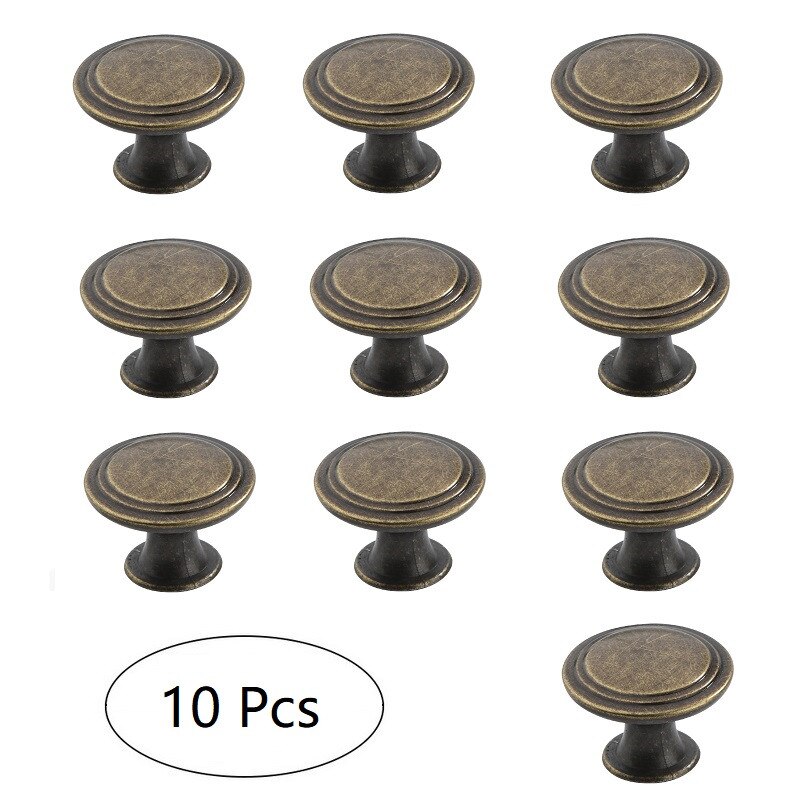 12 Stuks Lade Knoppen Furniture Kast Lade Pull Keukenkast Deur Kledingkast Dresser Pulls Handles Knop Hardware Tool: bronze