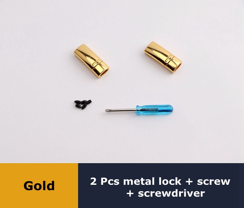 Lacci magnetici chiusura in metallo fibbia adatta a tutti i tipi di scarpe lacci pigri fibbia bambino adulto casuale unisex senza lacci: Oro