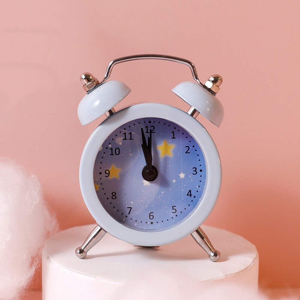 Cute Kids Clock Cartoon Alarm Clocks Bedroom Bell Clock Table Wake Up Clock Children Christmas Birthday
