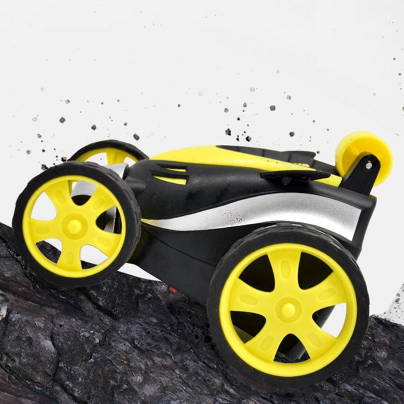 Electric Wireless Remote Control Car Tumbling Stunt Dump Truck Toy ABS Plastic Personality Cool Wireless Birthday