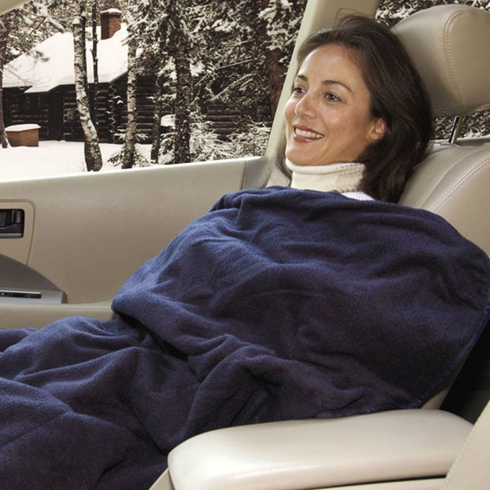 Premium Cozy Car Heating Blanket Electric Car Electric Heated Blanket 12v Portable Blankets Warmer For Auto Vehicle Winter Warm