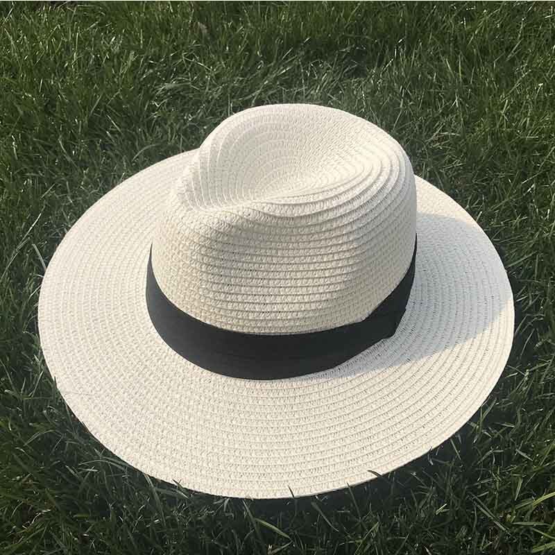 Chapéu de palha chapéu de palha chapéu de palha chapéu de sol de praia upf50 sol floppy chapéu de verão senhora kentucky derby vocation hat