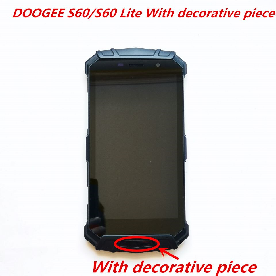 Original For DOOGEE S60/S60 Lite LCD Display With Frame+Touch Screen Digitizer Assembly 5.2inch Replacement Glass + Repair Tools