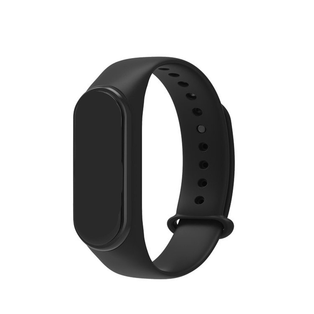Montre intelligente hommes M4 Fitness Bracelet Bluetooth étanche moniteur de fréquence cardiaque montre intelligente femmes Fitness Tracker SmartWatch: Black