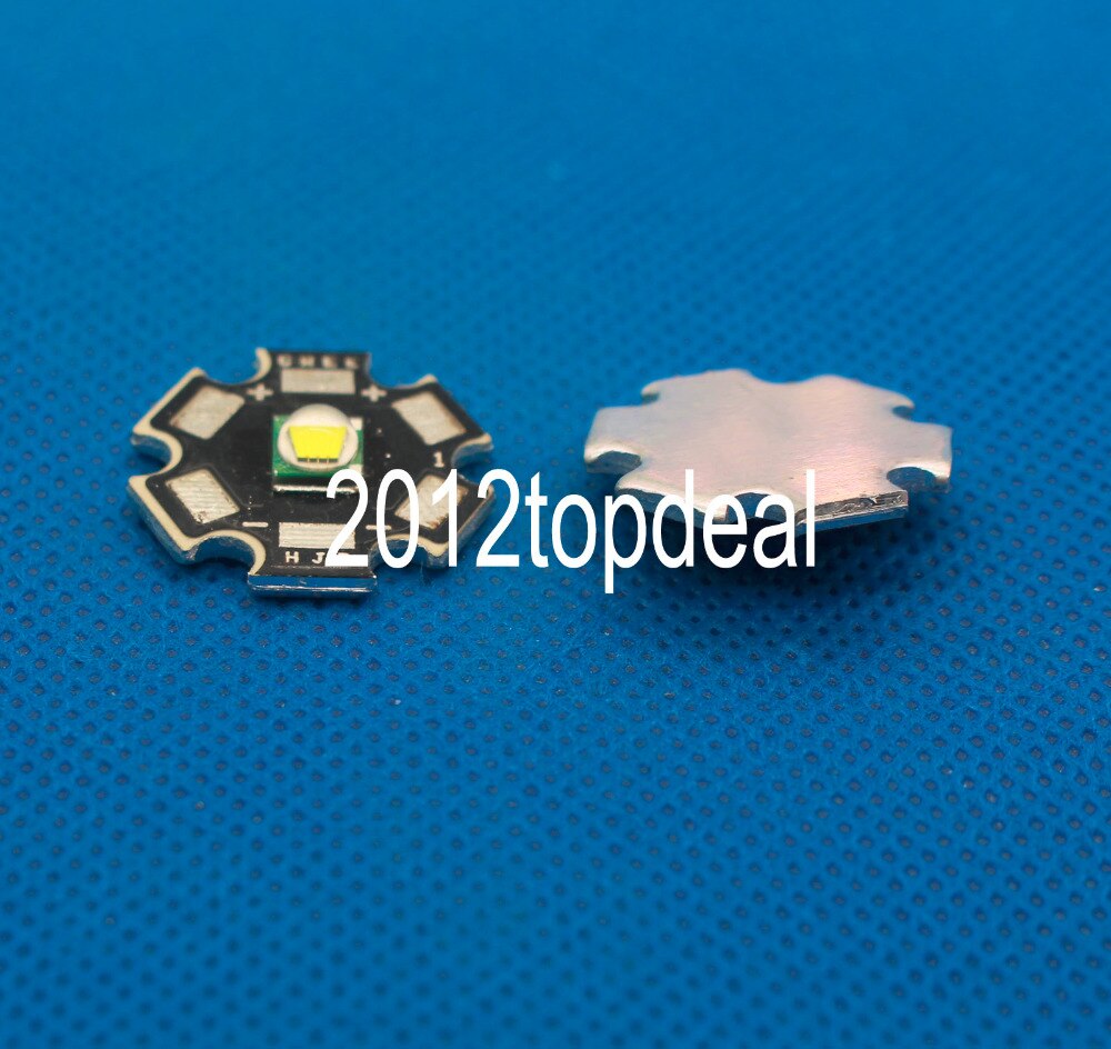 1 stücke cree xml led t6 u2 10 watt weiß high power led-strahler mit 16mm 20mm pcb für diy