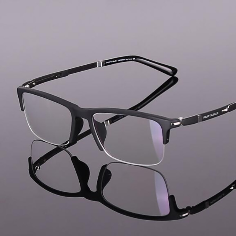 Toptical Commerciële TR90 Bijziendheid Half Bril Mannen Ultralichte Bril Business Brillen Pectacle Frame Brillen Mannen Computer