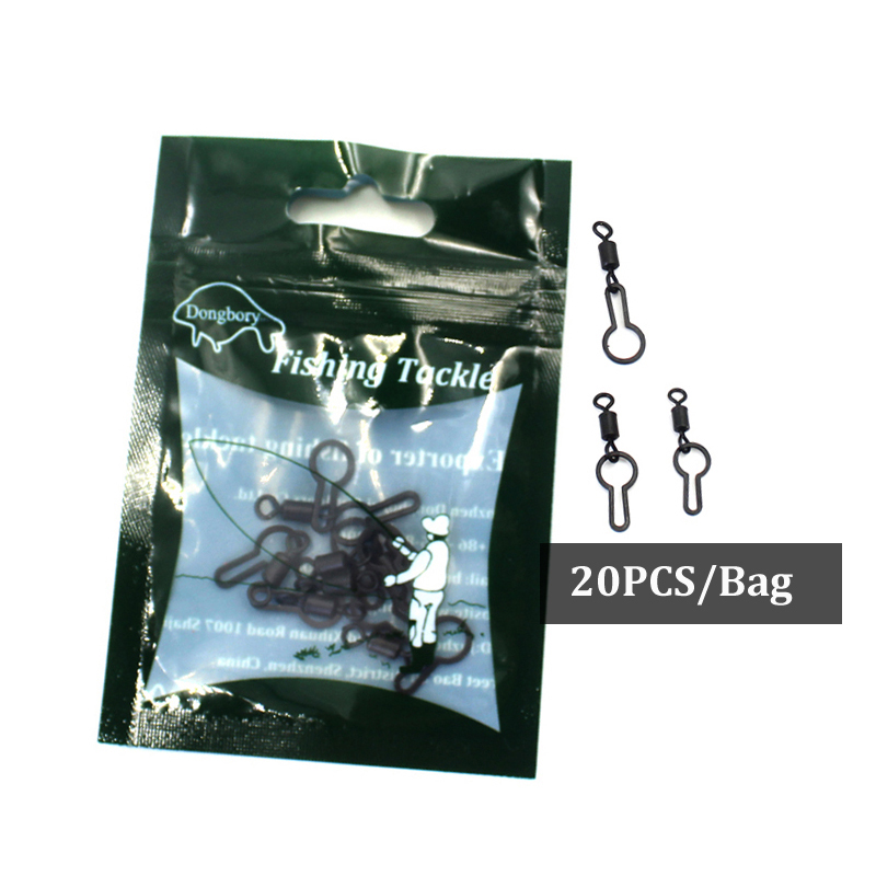 20 stk karpefiskeri tilbehør micro pva mesh taske clips til agn boilies taske stik clips bøjle spænde til karpe feeder grej