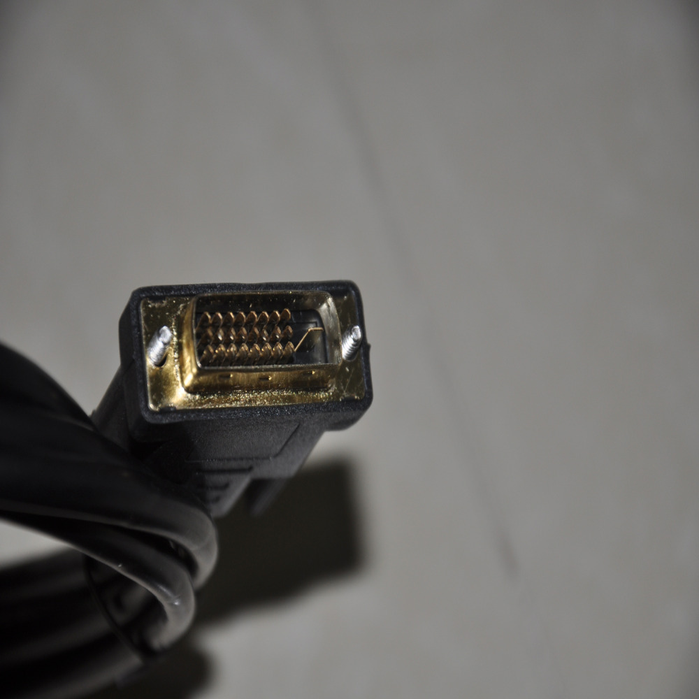 24 + 1 DVI a DVI enchufe chapado en oro Cable macho-Macho DVI-D Adaptador interfaz Visual Digital con ferrita núcleos para XBOX HDTV Monitor