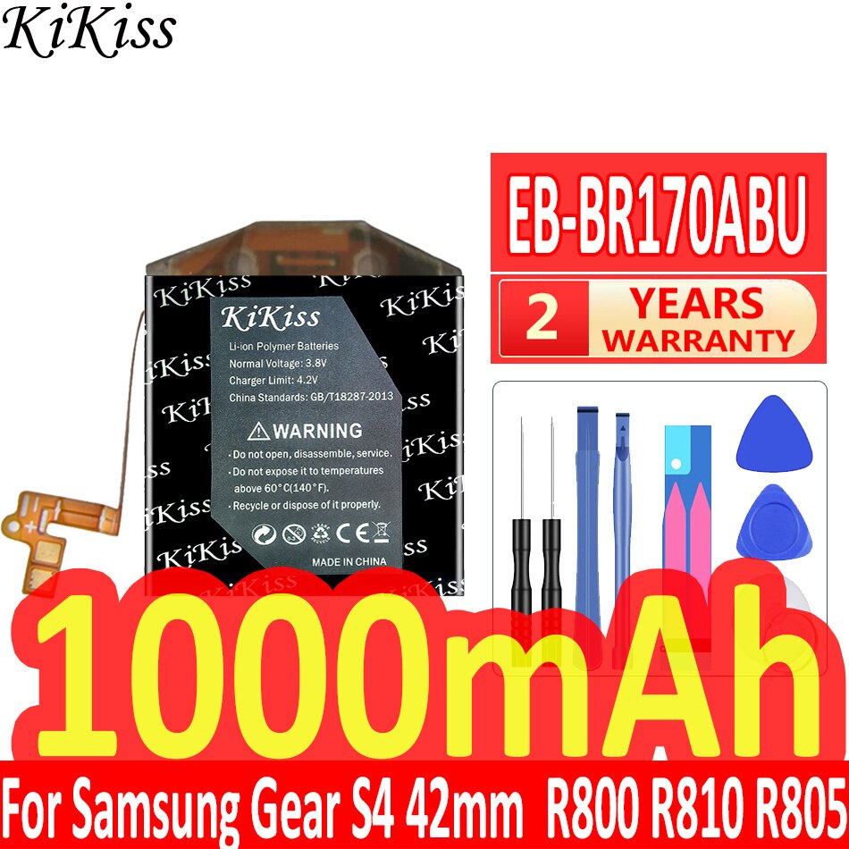 Batterij Voor Samsung Gear S4 S3 S2 S 46Mm 42Mm Frontier Klassieke 3G SM-R800 SM-R810 R805 R760 r765 R732 BR720 R600 R730 R750 Horloge: EB-BR170ABU