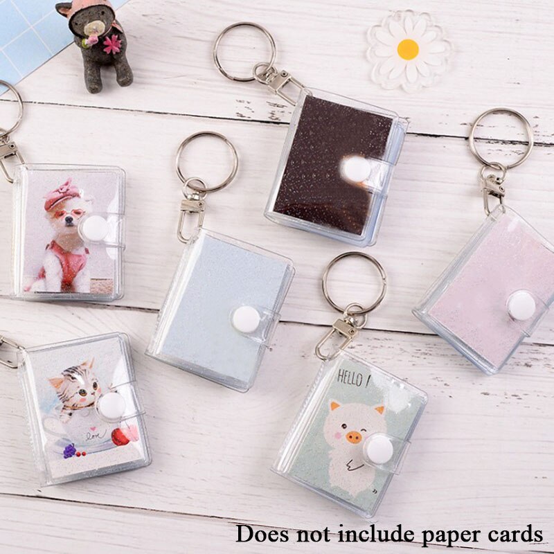 Fintie Mini fotoalbum voor 2 x 3 inch films, 52 vakken, kleine albums voor Fujifilm Instax Mini instant camera/Polaroid Hi-Print foto's, Kpop fotokaarthouder, map, roze paarden