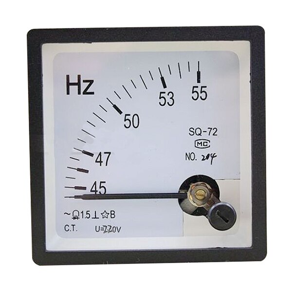 45-55Hz 220V Analog Tafel Frequenz Meter Hertz Anzeige für System Überwachung