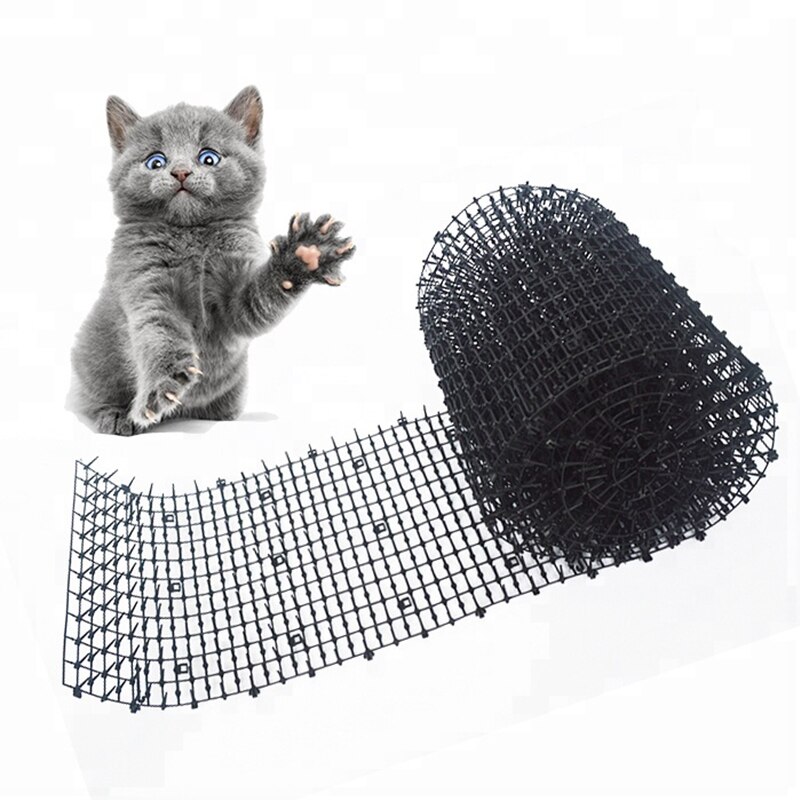 13X49Cm Tuin Kat Scat Matten Katten Netto Anti-Kat Honden Repellent Mat Prikkeling Strips Houden Katten weg Veilig Plastic Spike Doorn