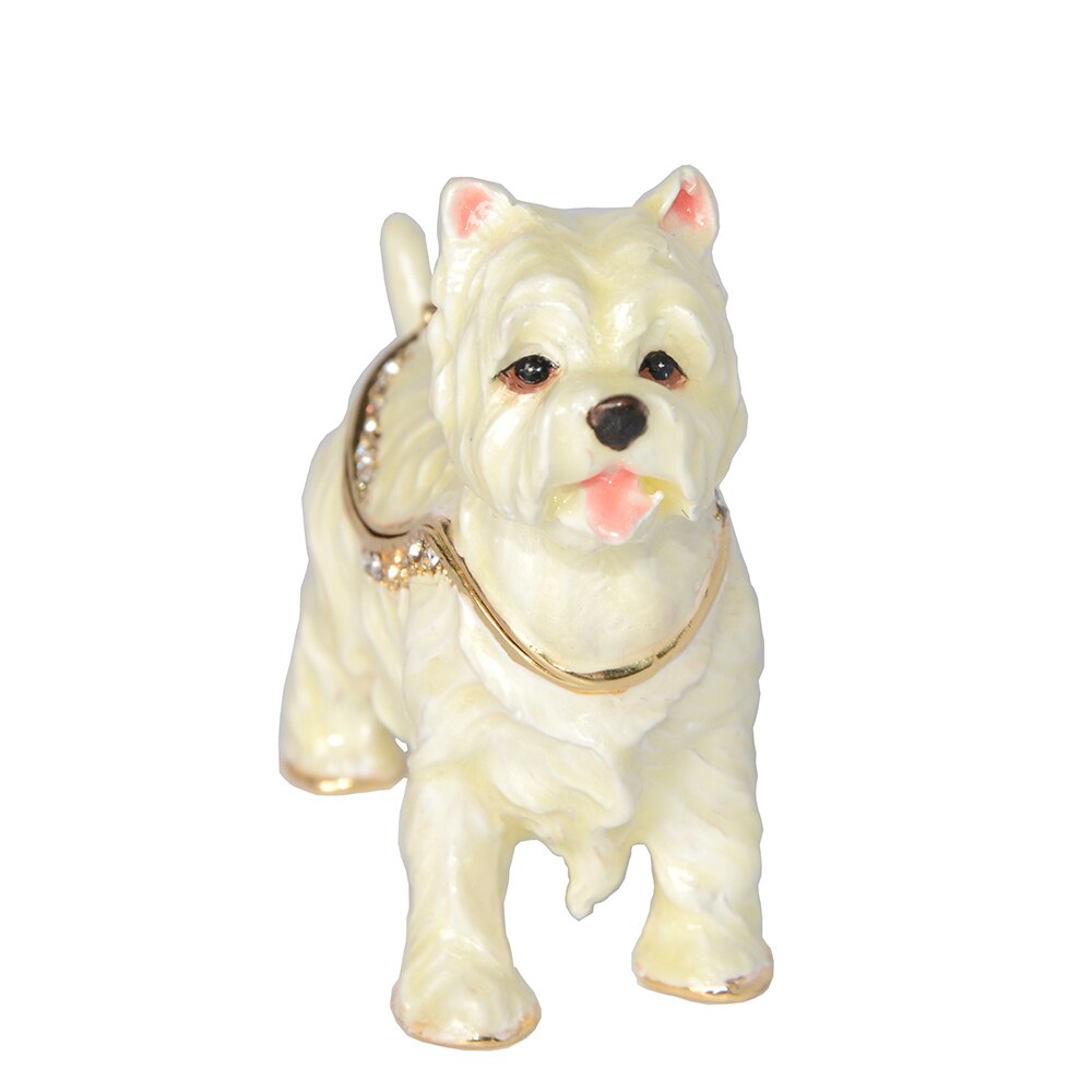 Westie Dog Trinket / Jewelry /Keepsake Box Dog Miniature Sculpture Birthday