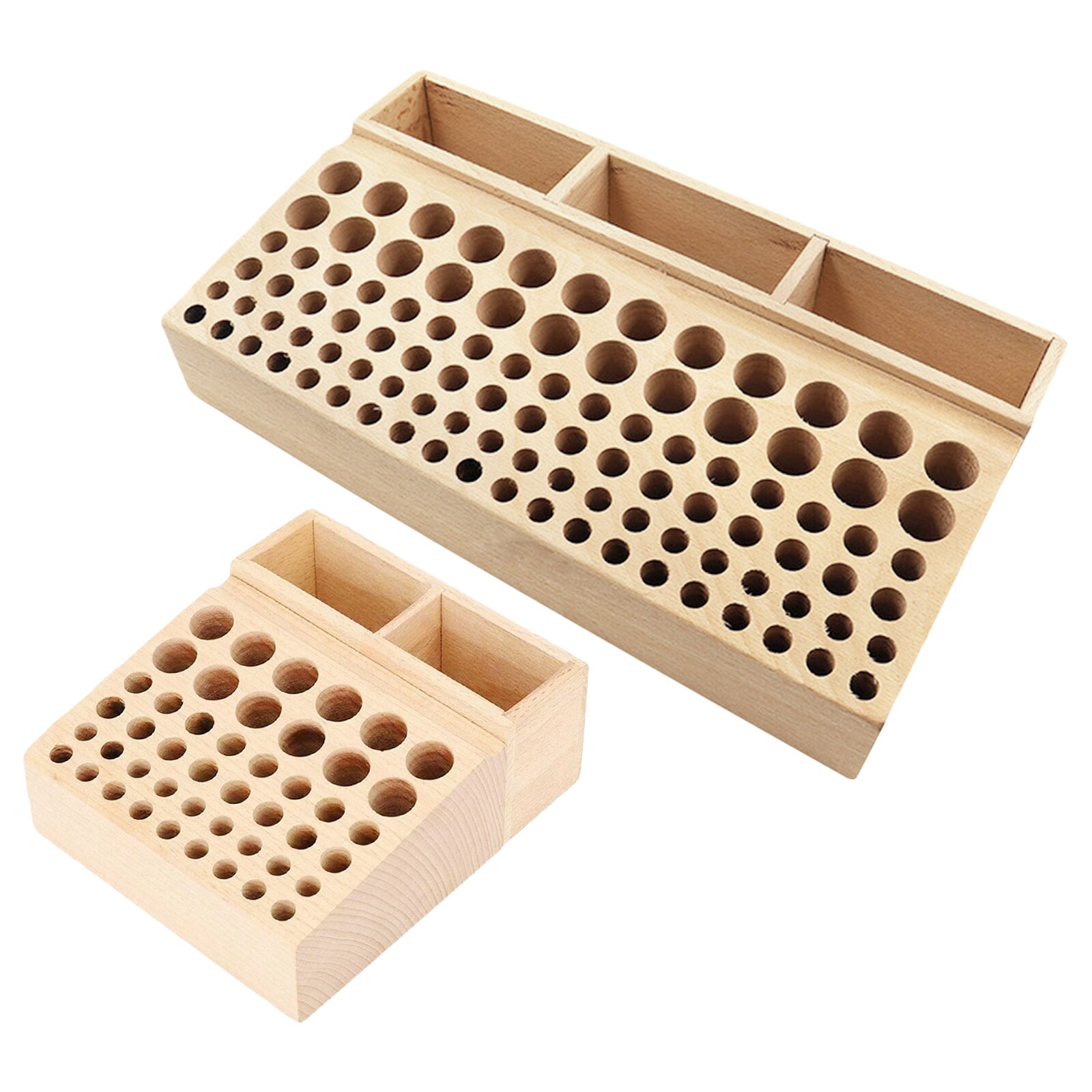 Wooden Leather Craft Tool Holder Organizer Leather Stamping Punching Tools Storage Box Shelf