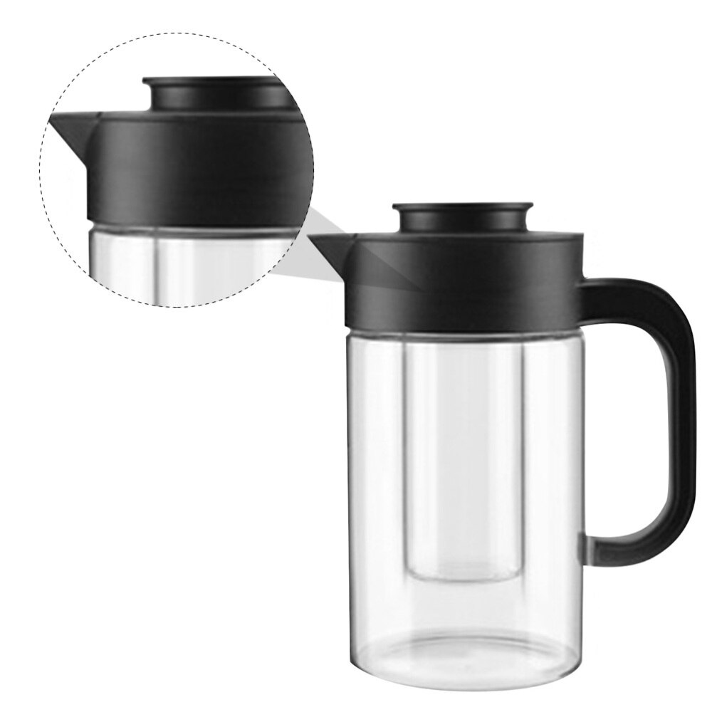 Stor vattenkanna glas vattenkanna tekanna handtag tekanna glas vattenkanna
