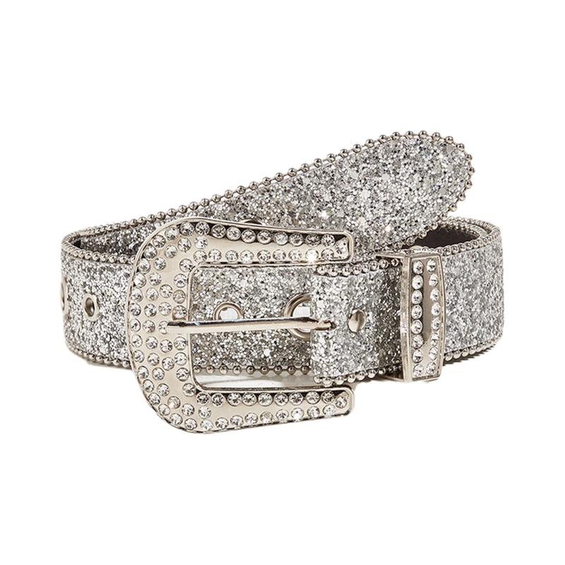 Cinturones góticos de diamantes de imitación para mujer, PU correa de cuero, cinturones de diamantes de imitación, vaquero occidental Y2K para niñas, cinturón de para Jeans, DXAA