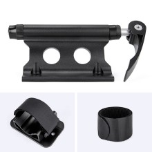 Bike Bicycle Mount Bracket Carrier Quick Release Rack Holder Front Fork Lock Car Roof Cycling Carry Rack W/ Rear Wheel Pad Part