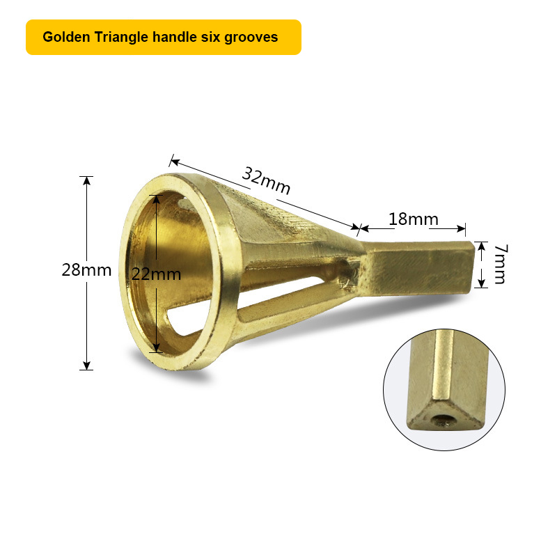 Newest Deburring External Chamfer Tool Stainless Steel Remove Burr Tools for Metal Drilling Tool: Gold type1