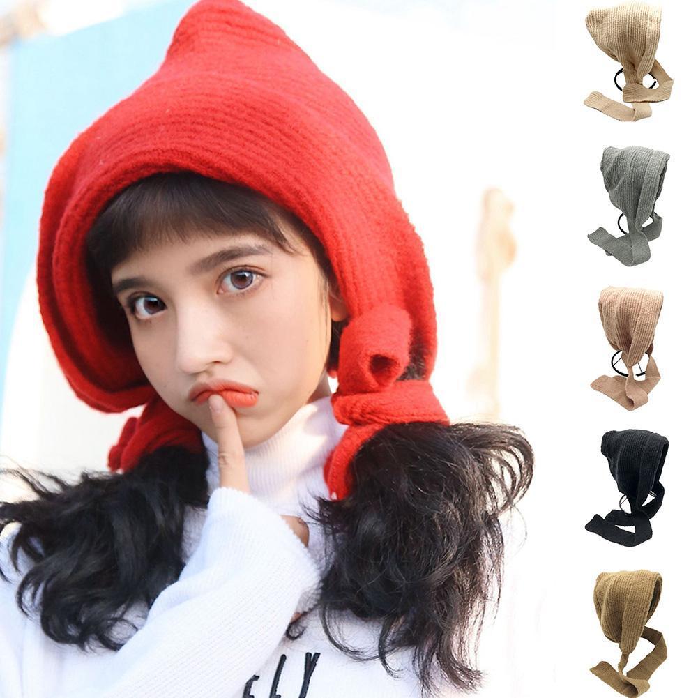 Winter Mutsen Vrouwen Retro Gehoorbescherming Warme Muts Eenvoudige Balaclava Alle-Match Caps Trendy Womens Mooie Koreaanse Beanie