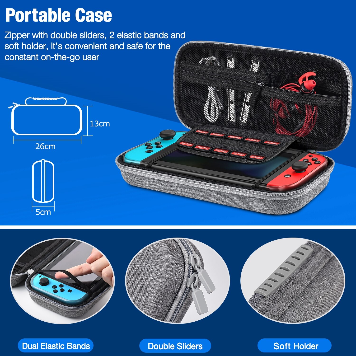 Waterdichte Schakelaar Pouch Voor Nintendo Case/Schakelaar Case Screen Protector Om Winkel Console Joycons Kaarten En Andere Accessoires