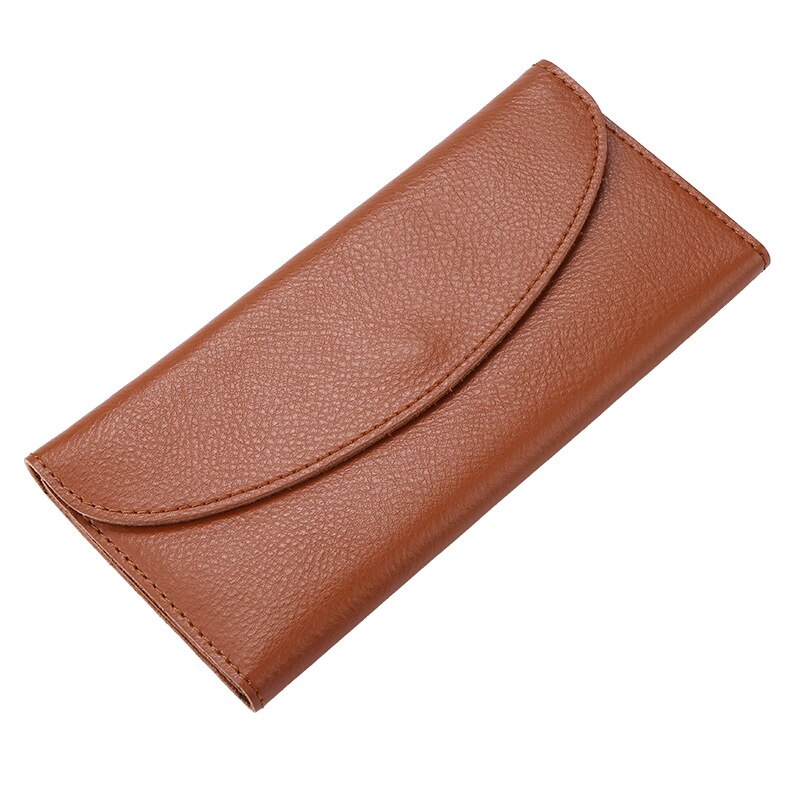 Womens Wallets and Purses Women Wallets Famous Women Wallet Genuine Leather Long Wallet Cow Leather Wallet Men: Brown