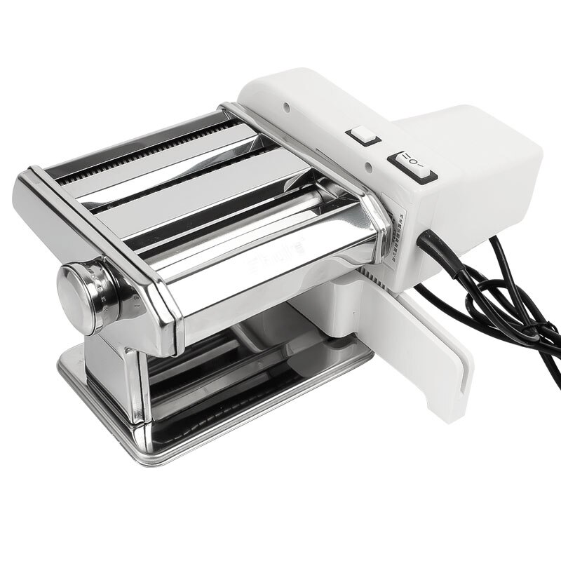 Presning mel maskine hjem elektrisk nudler automatisk pasta maskine rustfrit stål nudler skære dumpling skin maskine