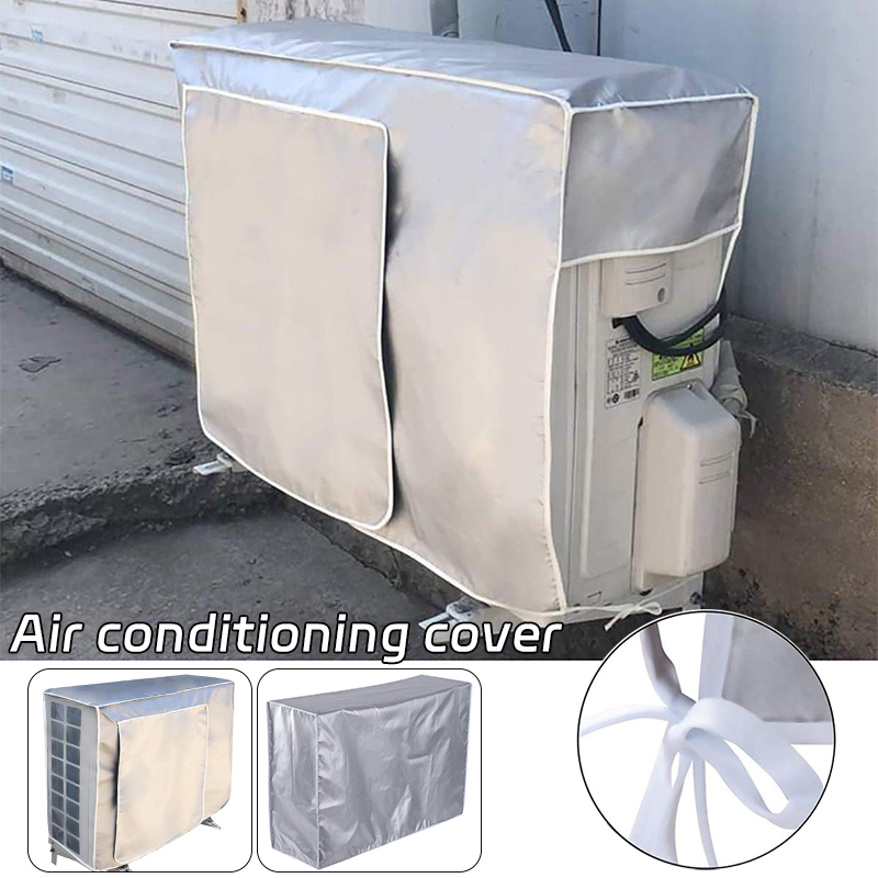 Cubierta de aire acondicionado para el hogar, protección solar, impermeable, unidad principal de aire acondicionado, funda protectora antipolvo
