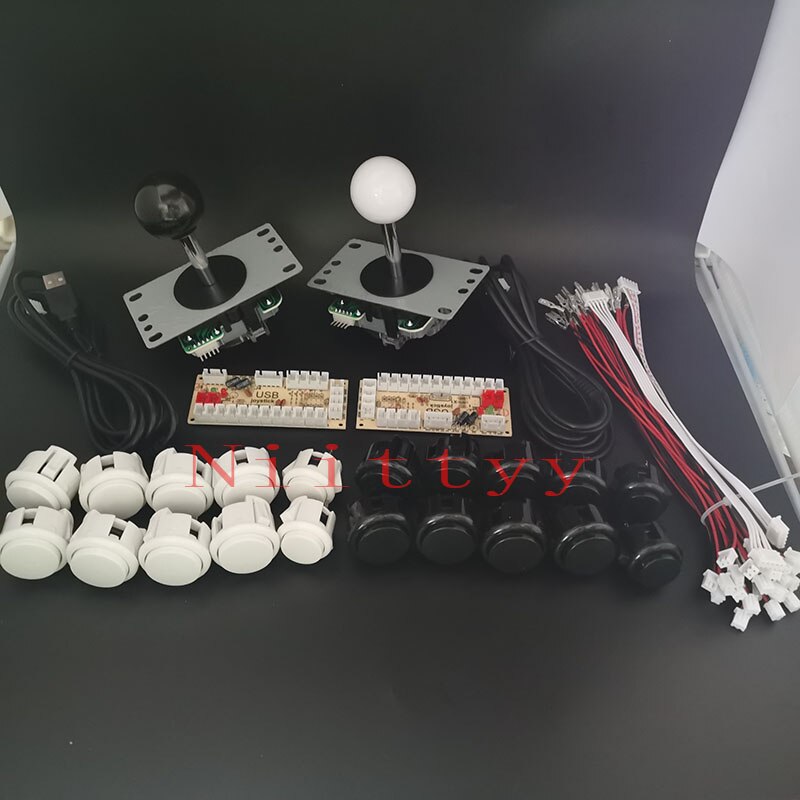 Arcade Joystick Diy Kit Nul Vertraging Arcade Diy Kit Usb Encoder Om Pc PS3 Arcade Sanwa Joystick En Push Knoppen voor Arcade Mame: 11