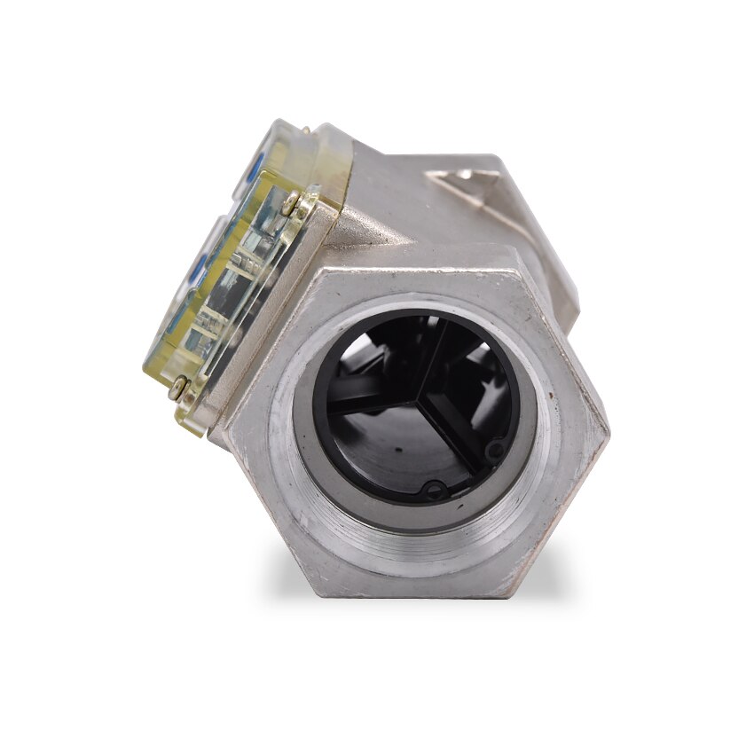 Digital Flowmeter K24 Electronic Liquid Turbine Meter Electronic Diesel Flowmeter 1.5 Inches Fuel Oil Flow Meter 40-280L/MIN