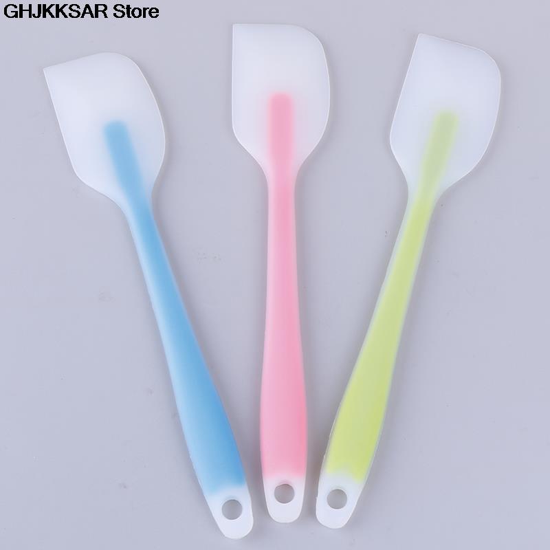 1pc Heat Resistant Non-stick Silicone Spatula Spoon Cooking Kitchen Cake Scraper Green | Pink | Blue