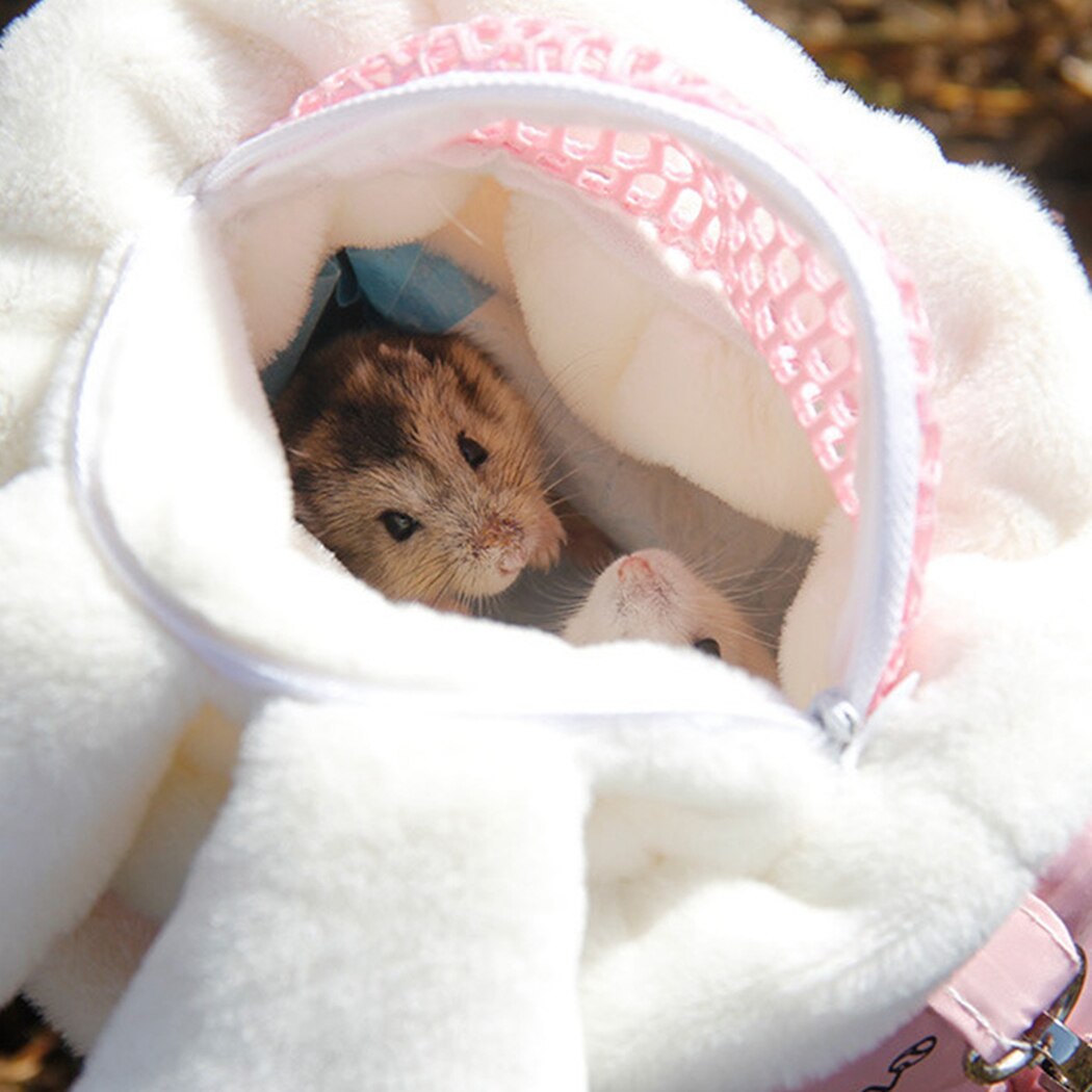 Torba z uchwytem chomika nosidełko na zwierzaka małe zwierzęta torba wychodząca z oddychającą siatką i poduszką jeż świnka morska szynszyla dostawa